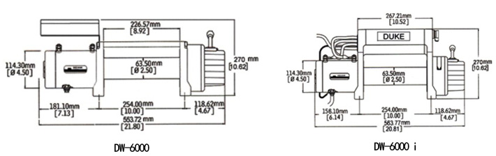 DW-6000(i)電動(dòng)絞尺寸參數(shù)