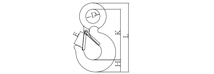 80級(jí)眼型自鎖吊鉤結(jié)構(gòu)尺寸圖片