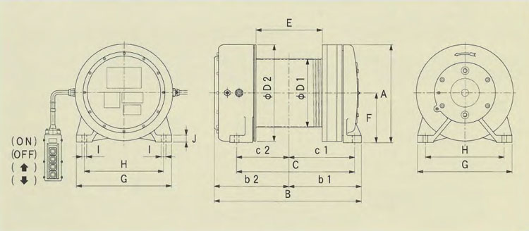 FUJI FE鋁合金電動卷揚(yáng)機(jī)技術(shù)參數(shù)