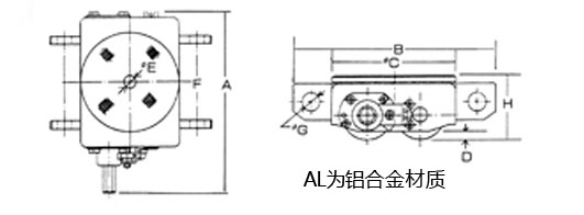 DAIKI手搖搬運(yùn)小坦克尺寸圖