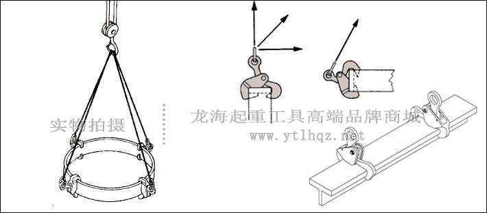 HV-26型三木鋼板吊鉗吊裝示意圖