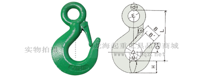 KANSAI配重吊鉤尺寸圖