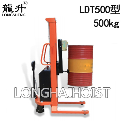 LDT500半電動油桶堆高車